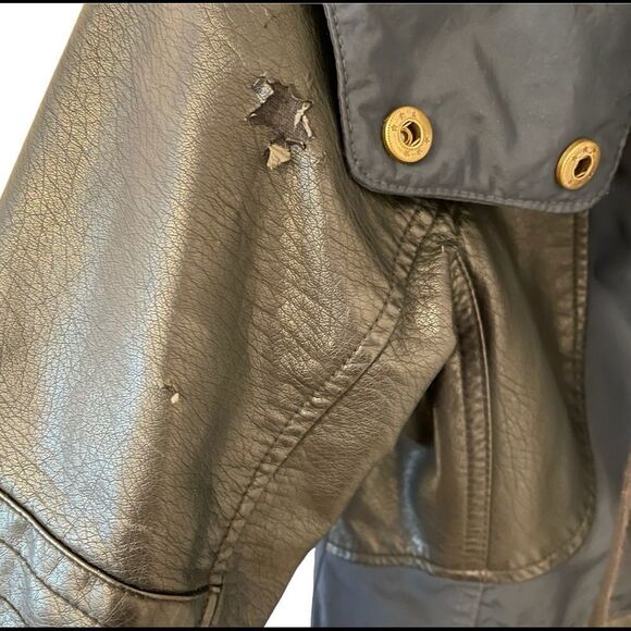 Garage Urban Bomber Jacket Blue Grunge Style M - Picture 4 of 6